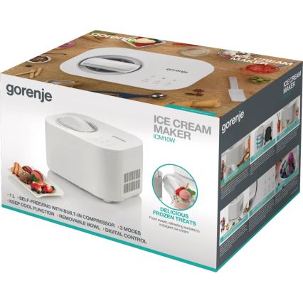 GORENJE ICM10W - Bijeli aparat za sladoled 100W/230V