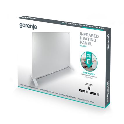 GORENJE IR540W - Pametni električni infracrveni panel 540W s časovnikom IP44 Wi-Fi bijela