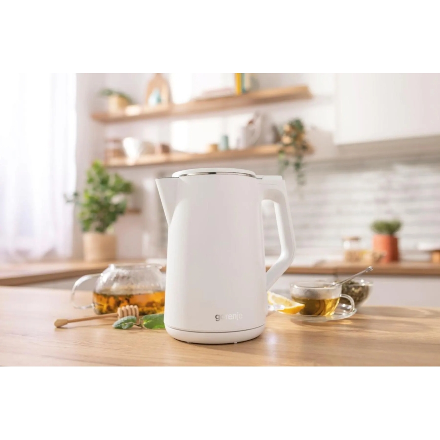 GORENJE K15DWW - Električno kuhalo za vodu 1,5 l 2200W/230V bijelo