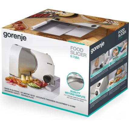 GORENJE R708A - Električni rezač 100W/230V, nehrđajući čelik