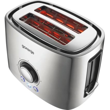 GORENJE T1000E - Toster s dvjema utorima i rešetkom za pecivo 1000 W/230 V inox