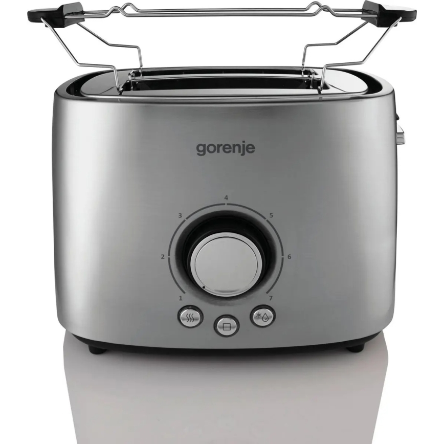 GORENJE T1000E - Toster s dvjema utorima i rešetkom za pecivo 1000 W/230 V inox