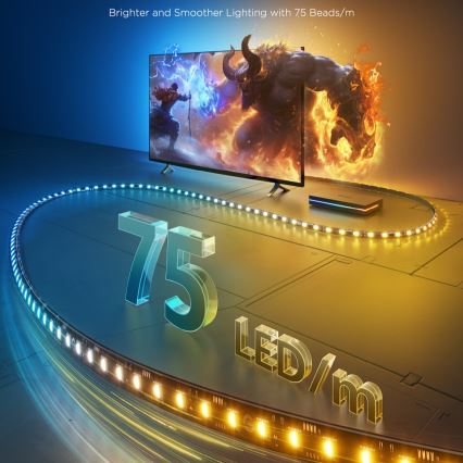 Govee - AI Sync Box 2 RGBICW pozadinsko osvjetljenje za Smart TV 55-65 Wi-Fi