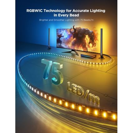 Govee - AI Sync Box Kit 2 Pametni komplet za PC osvjetljenje 27-34 + LED paneli Wi-Fi