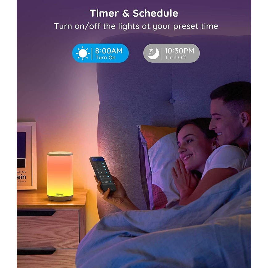 Govee - LED RGBIC prigušivačka stolne lampe AURA 2 2200-6500K Wi-Fi Matter