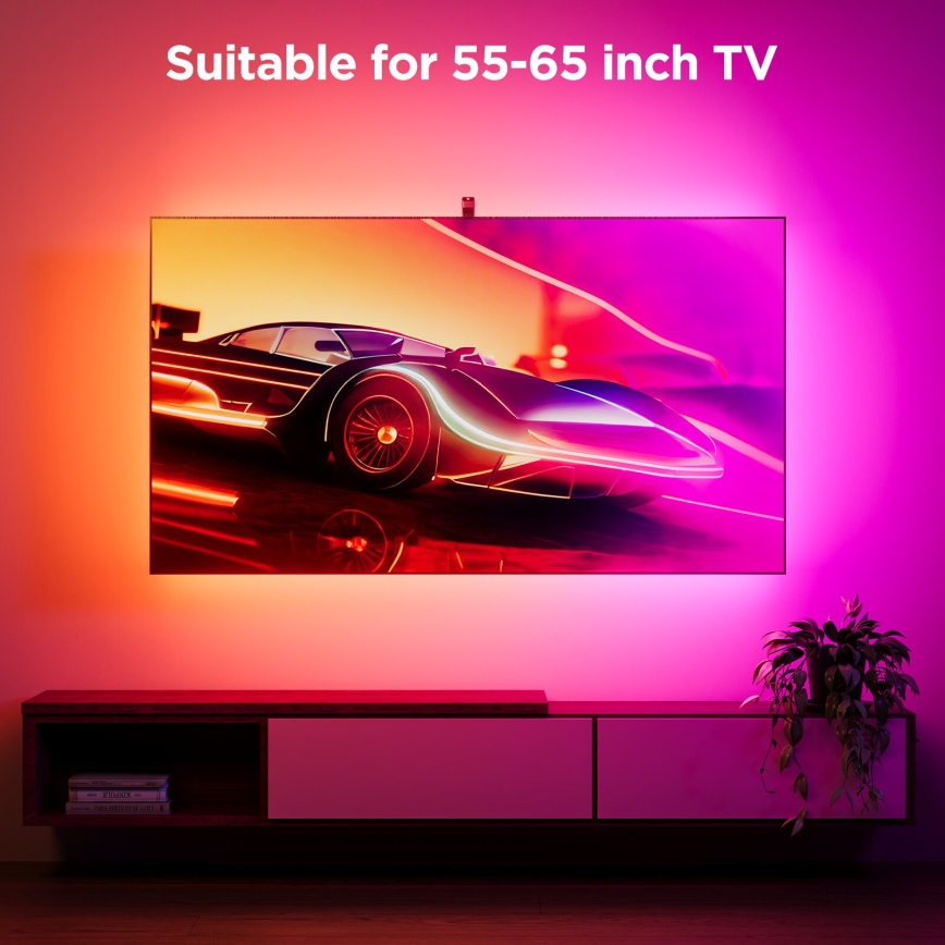 Govee - Backlight 3S Netflix TV 55-65 SMART LED RGBICW pozadinsko osvjetljenje Wi-Fi + daljinski upravljač
