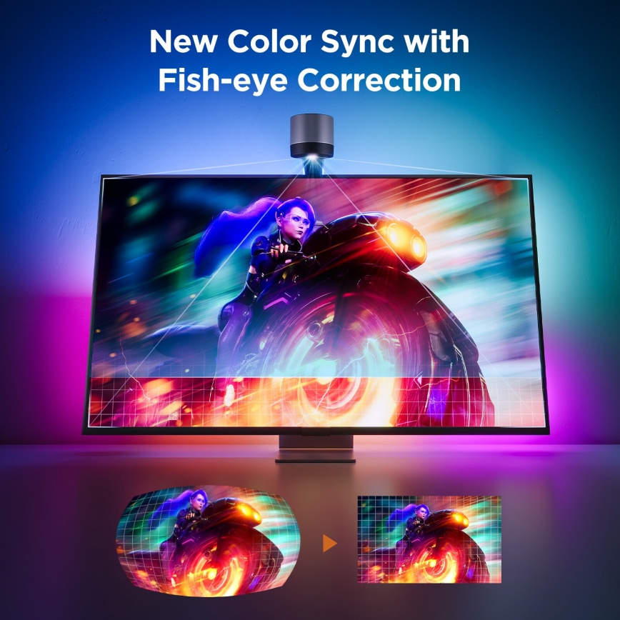 Govee - Backlight 3S Netflix TV 55-65 SMART LED RGBICW pozadinsko osvjetljenje Wi-Fi + daljinski upravljač