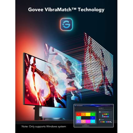 Govee - Dreamview G1 pametno LED RGBIC osvjetljenje monitora 27-34 Wi-Fi