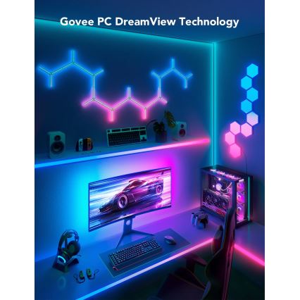 Govee - Dreamview G1 pametno LED RGBIC osvjetljenje monitora 27-34 Wi-Fi