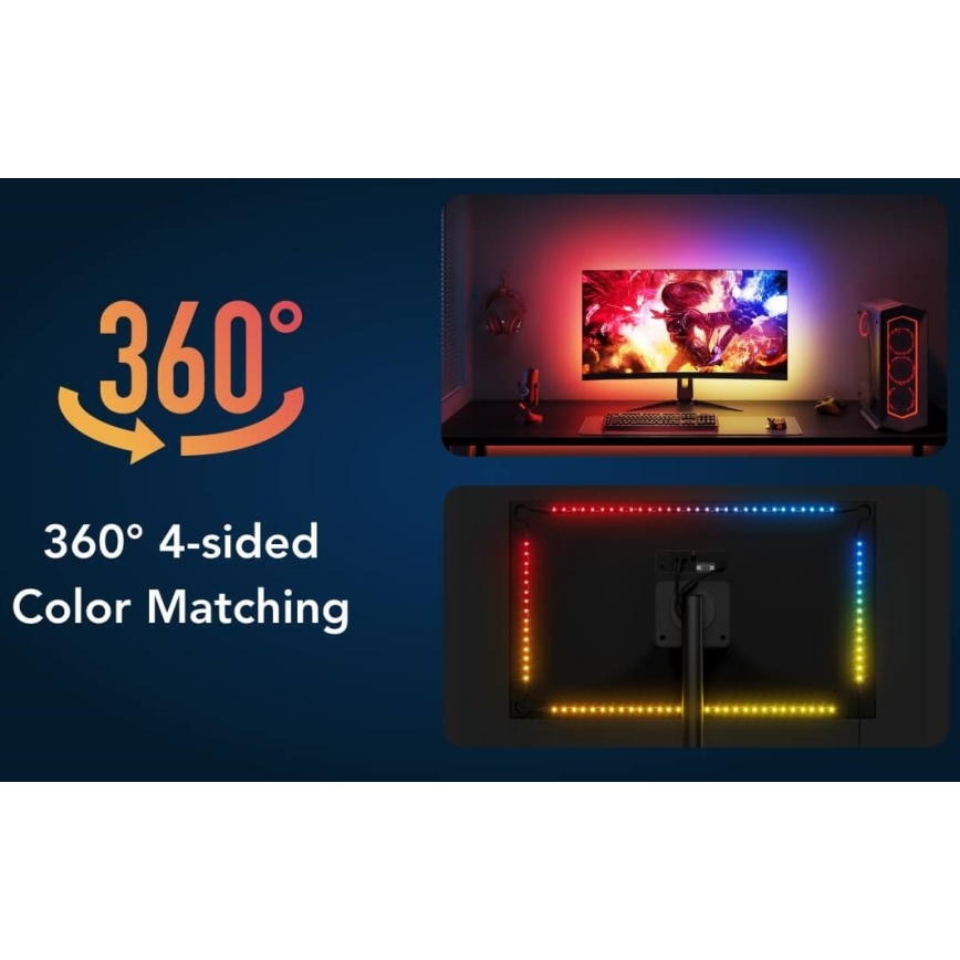 Govee - Dreamview G1 pametno LED RGBIC osvjetljenje monitora 27-34 Wi-Fi