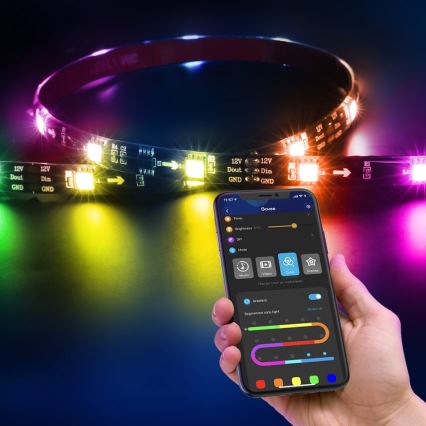 Govee - DreamView T2 DUAL TV 55-65 SMART LED RGBIC pozadinsko osvjetljenje Wi-Fi + daljinski upravljač