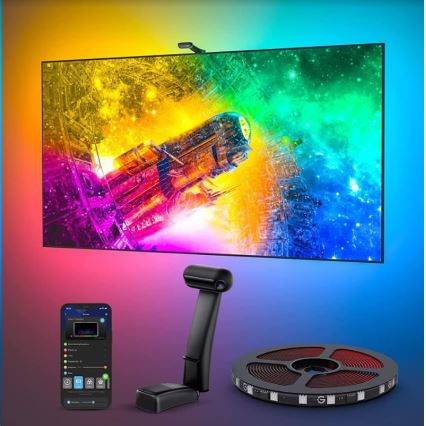 Govee - DreamView T2 DUAL TV 55-65 pametno LED pozadinsko osvjetljenje RGBIC Wi-Fi + daljinski upravljač