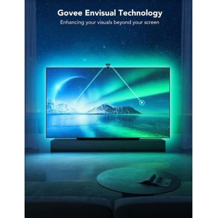 Govee - DreamView T2 DUAL TV 55-65" SMART LED s pozadinskim osvjetljenjem RGBIC Wi-Fi + daljinski upravljač
