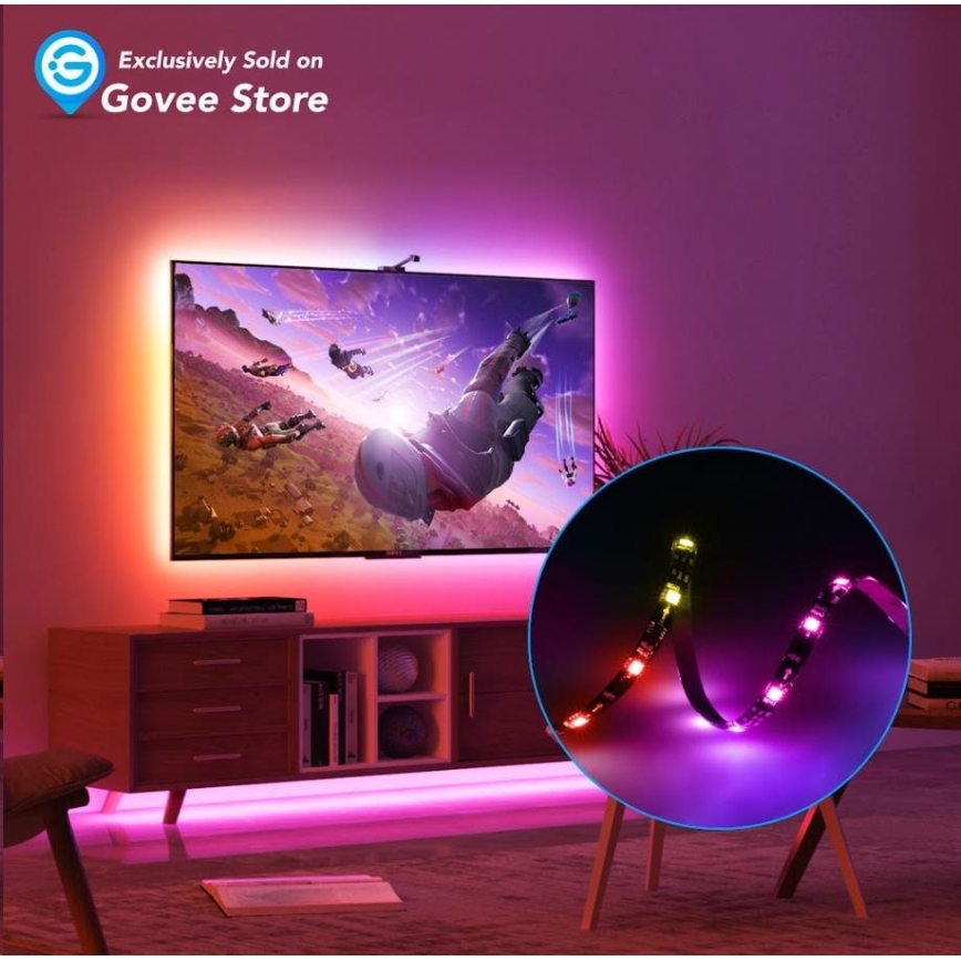 Govee - DreamView TV 75-85" SMART LED s pozadinskim osvjetljenjem RGBIC Wi-Fi + daljinski upravljač