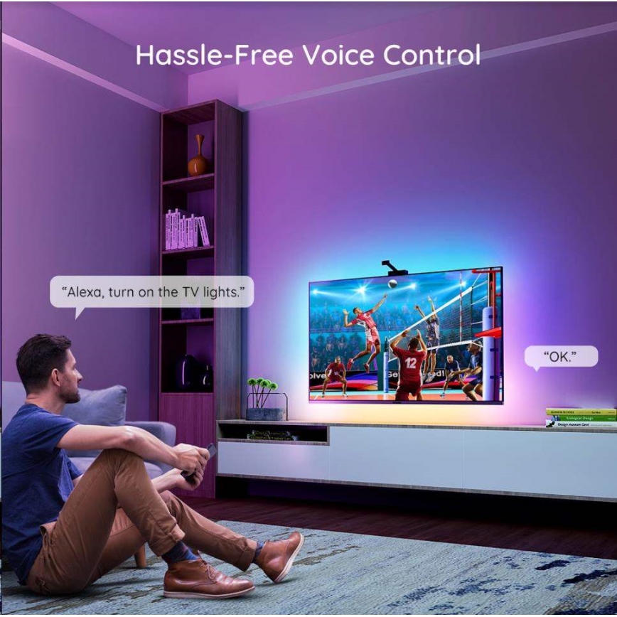 Govee - DreamView TV 75-85" SMART LED s pozadinskim osvjetljenjem RGBIC Wi-Fi + daljinski upravljač