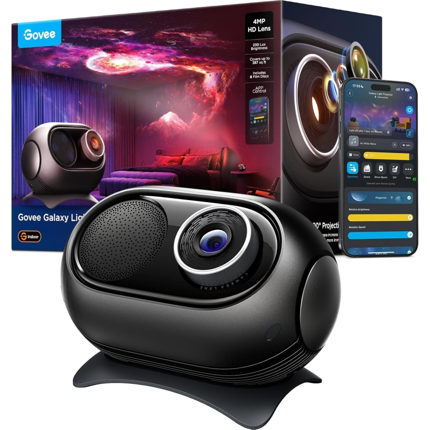Govee - Galaxy Light Projector 2 Pro s podrškom za Matter i Wi‑Fi zvučnikom