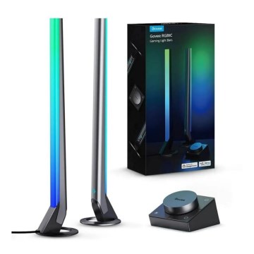 Govee - Komplet 2x Smart Gaming Wi‑Fi LED RGBIC paneli + Smart Dual crna + daljinski upravljač