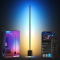 Govee - LED podesiva podna lampa s zvučnikom Pro RGBICWW 2200-65000K Wi-Fi + daljinski upravljač