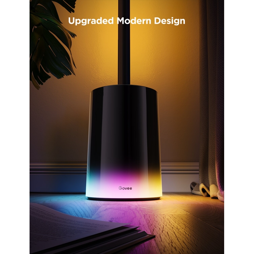 Govee - LED Prigušiva podna lampa Smart MATTER LED RGBICWW 2200-6500K Wi-Fi + daljinski upravljač