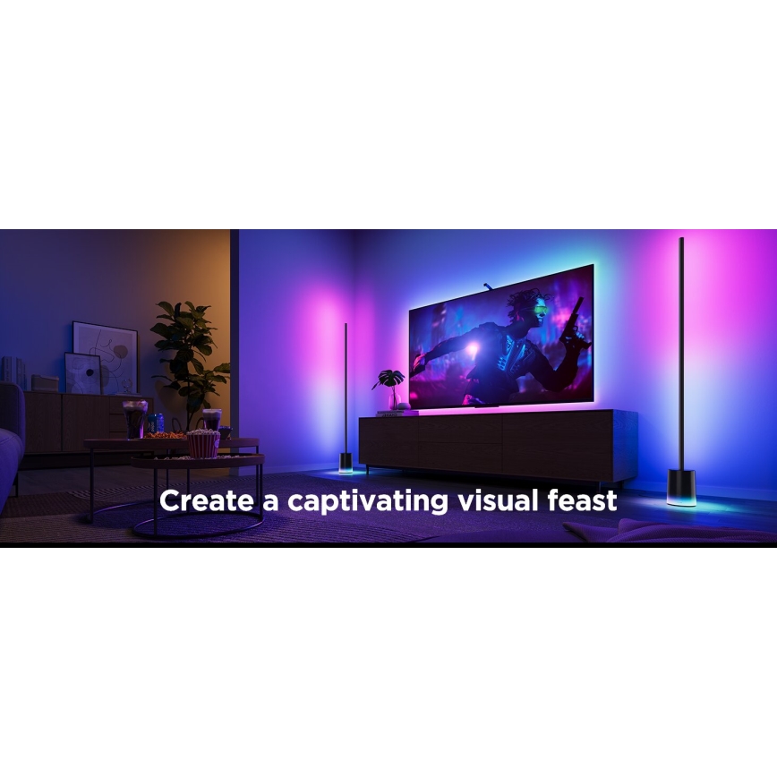 Govee - LED Prigušiva podna lampa Smart MATTER LED RGBICWW 2200-6500K Wi-Fi + daljinski upravljač