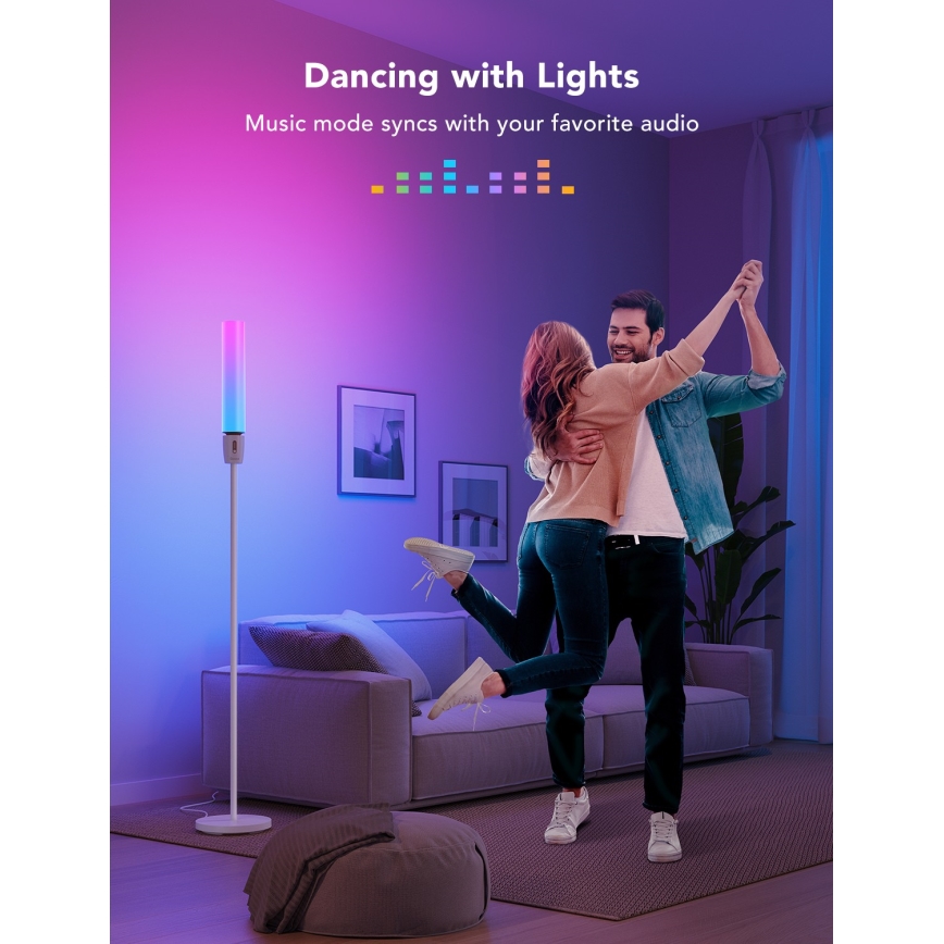 Govee - LED Prigušiva podna lampa CYLINDER SMART RGBICWW 2200-6500K