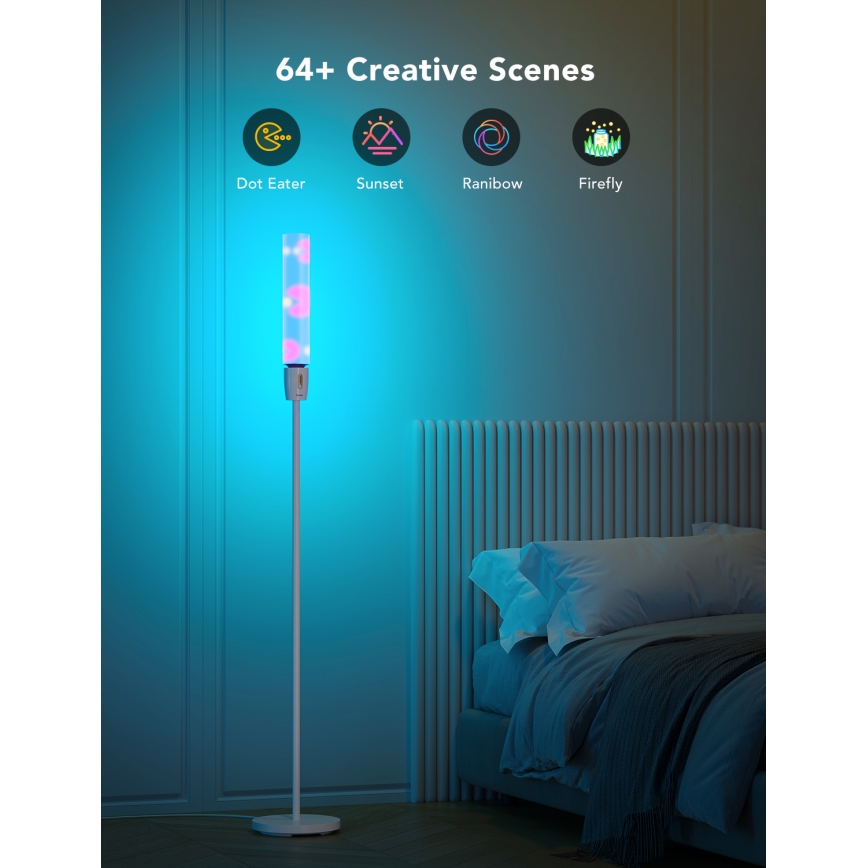 Govee - LED Prigušiva podna lampa CYLINDER SMART RGBICWW 2200-6500K