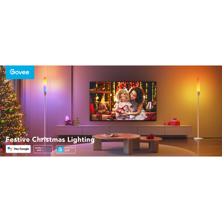 Govee - LED Prigušiva podna lampa CYLINDER SMART RGBICWW 2200-6500K