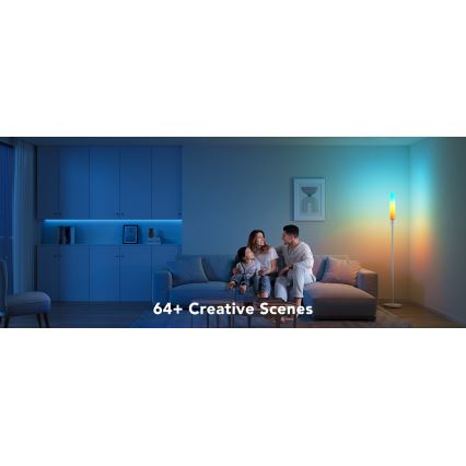 Govee - LED Prigušiva podna lampa CYLINDER SMART RGBICWW 2200-6500K