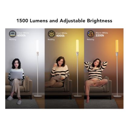 Govee - LED Prigušiva podna lampa CYLINDER SMART RGBICWW 2200-6500K