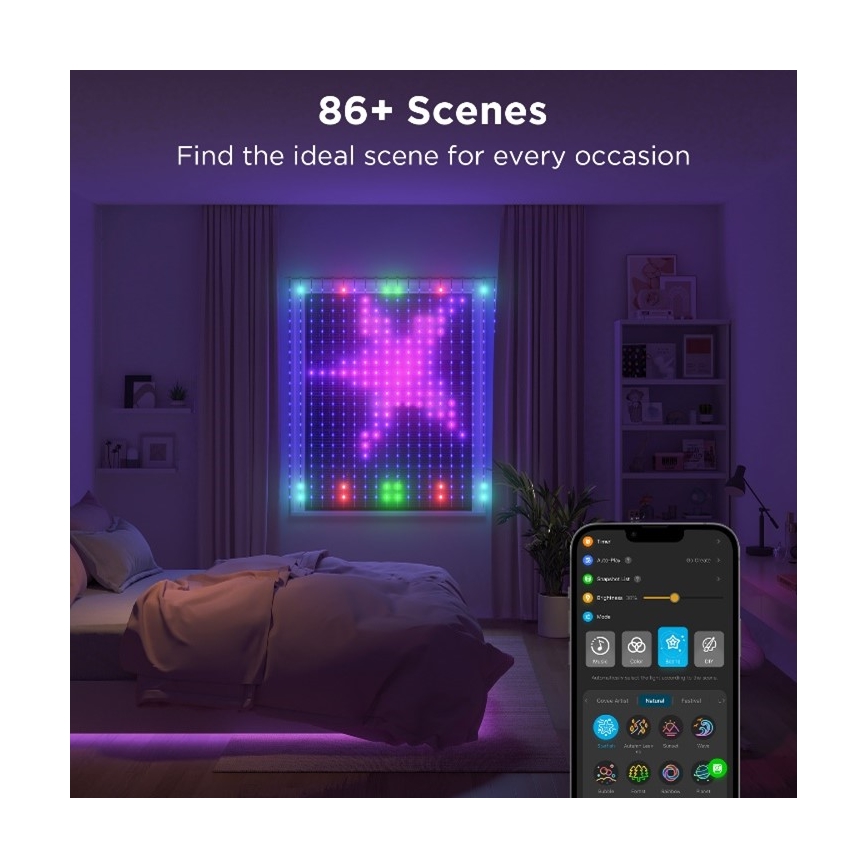 Govee - LED RGB Prigušivi vanjski dekorativni lanac LED/15W/230V IP65 Wi-Fi