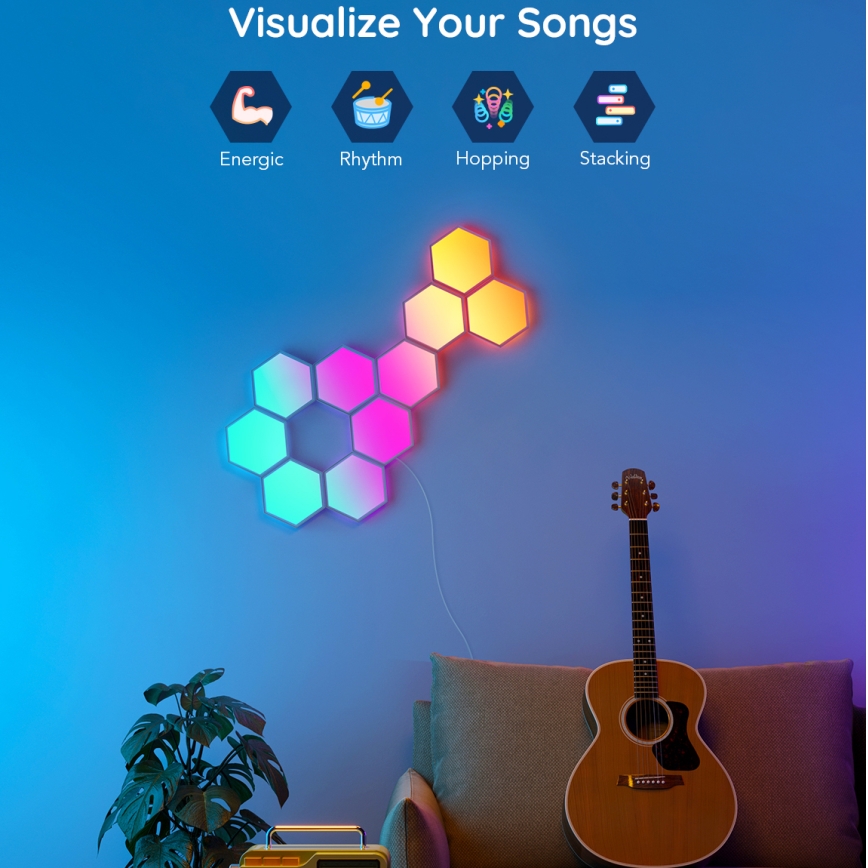 Govee - Set za proširenje 2x LED RGB Prigušivi panel LED/7,2W/230V Wi-Fi