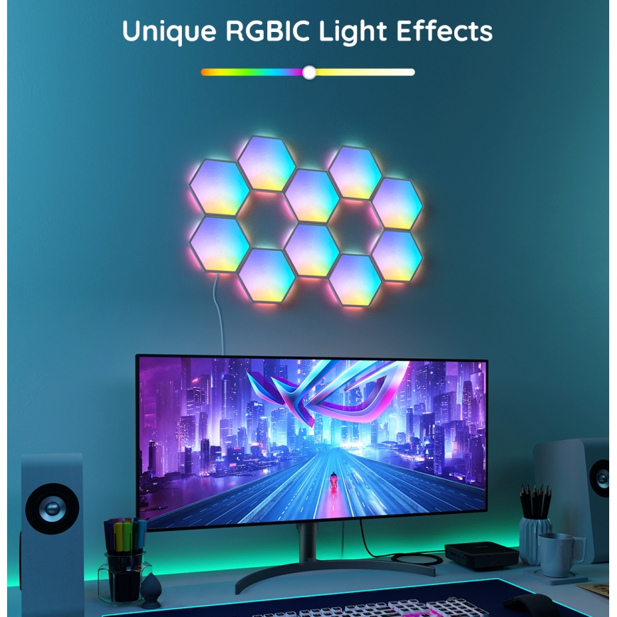Govee - Set za proširenje 2x LED RGB Prigušivi panel LED/7,2W/230V Wi-Fi