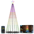Govee - LED RGBIC Božićno drvce s zvijezdom LED/15W/230V IP65 1,8m Matter Wi-Fi