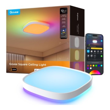 Govee - LED RGBIC Prigušiva stropna svjetiljka LED/24W/230V 2700-6500K Wi-Fi 30x30 cm