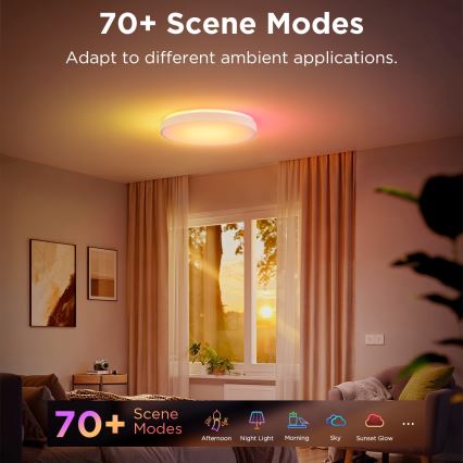 Govee - LED RGBIC Prigušiva stropna svjetiljka LED/49W/230V 2700-6500K Wi-Fi