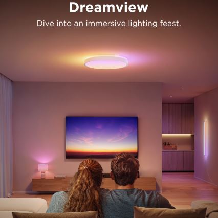 Govee - LED RGBIC Prigušiva stropna svjetiljka LED/49W/230V 2700-6500K Wi-Fi