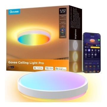 Govee - LED RGBIC stropna svjetiljka s prigušivanjem LED/49W/230V 2700-6500K Wi-Fi promjera 38 cm