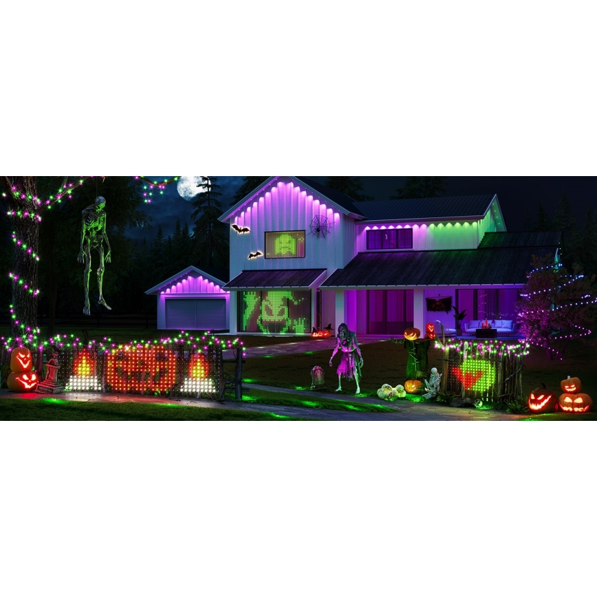 Govee - LED RGBIC vanjska svjetlosna mreža 143 x 85 cm, Wi‑Fi, Matter, IP65