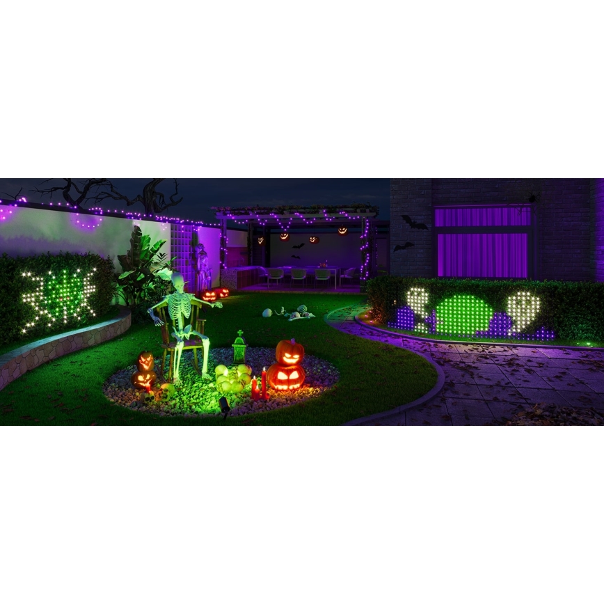 Govee - LED RGBIC vanjska svjetlosna mreža 143 x 85 cm, Wi‑Fi, Matter, IP65