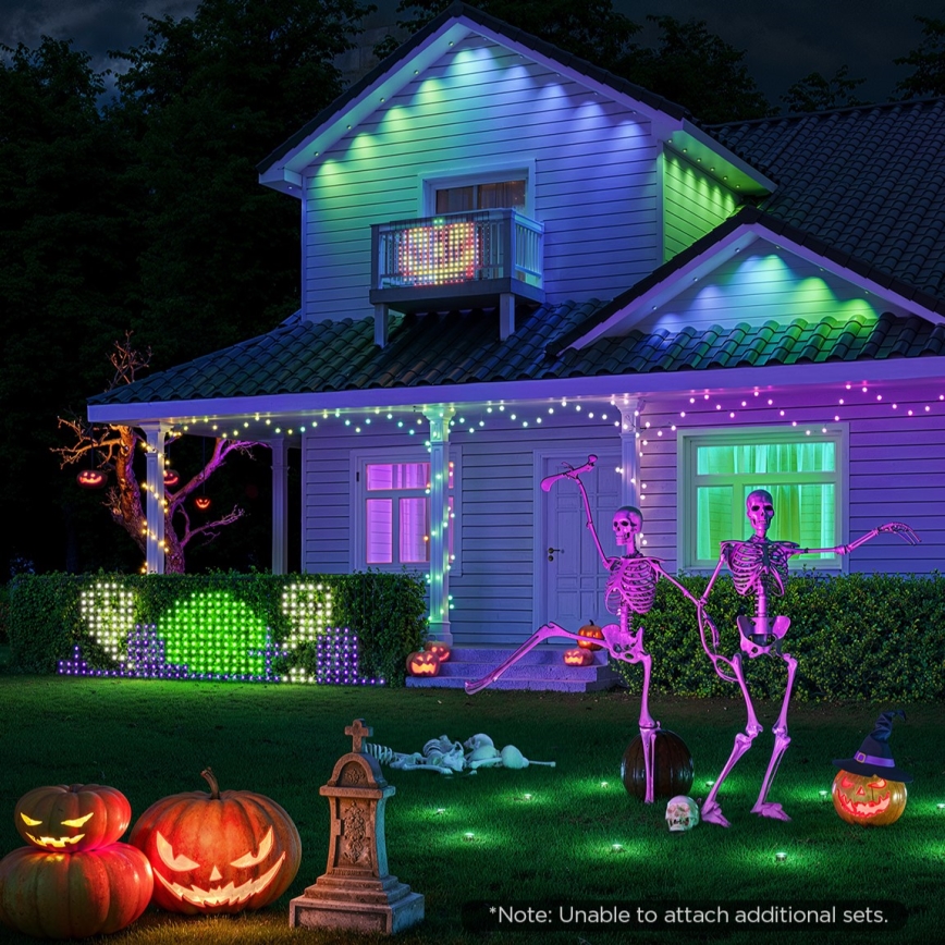 Govee - LED RGBIC Vanjska svjetlosna mreža 143x85cm Wi-Fi Matter IP65
