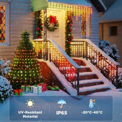 Govee - LED RGBIC Vanjski lanac Smart sige 10m Wi-Fi Matter IP65