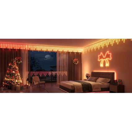 Govee - LED RGBIC Vanjski lanac Smart sige 10m Wi-Fi Matter IP65