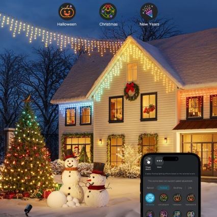 Govee - LED RGBIC Vanjski lanac Smart sige 10m Wi-Fi Matter IP65