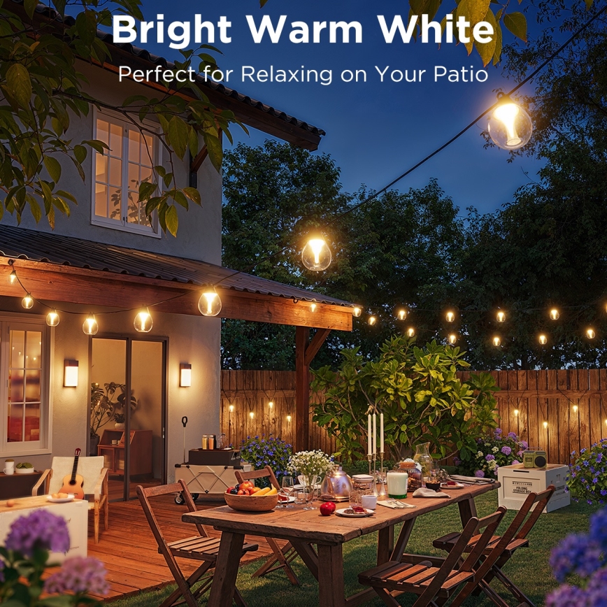 Govee - LED RGBICW Prigušivi vanjski dekorativni lanac LED/24W/230V IP67 2700-6500K Wi-Fi