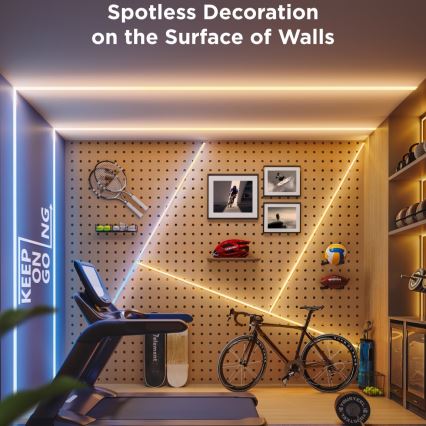 Govee - LED RGBICW Prigušiva traka COB 3780 dioda 3m Wi-Fi Matter