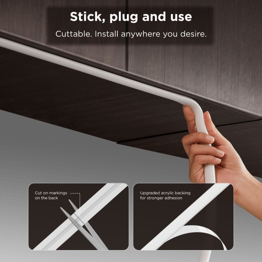 Govee - LED RGBICW Prigušiva traka COB 3780 dioda 3m Wi-Fi Matter