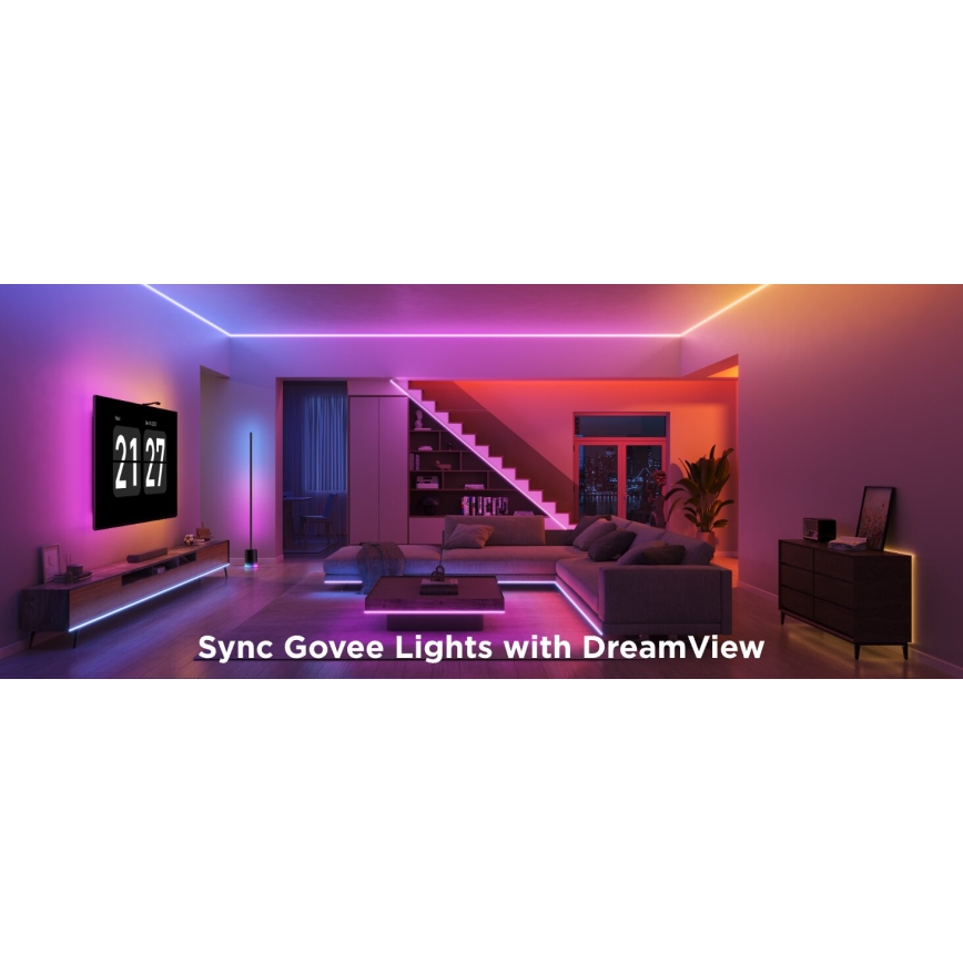 Govee - LED RGBICW Prigušiva traka COB 3780 dioda 3m Wi-Fi Matter