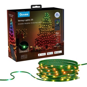 Govee - LED RGBICW Vanjski božićni niz 2700-6500K 20m Wi-Fi Matter IP65