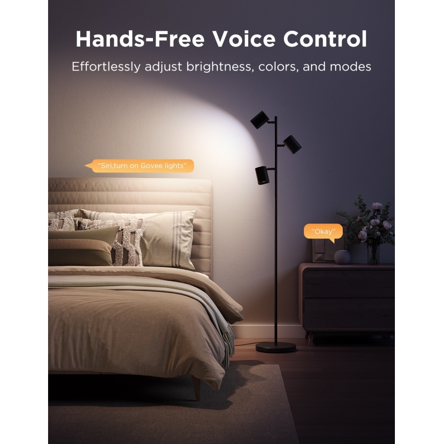 Govee - LED RGBICWW podna lampa TREE MATTER s regulacijom svjetline LED/48W/230V Wi-Fi