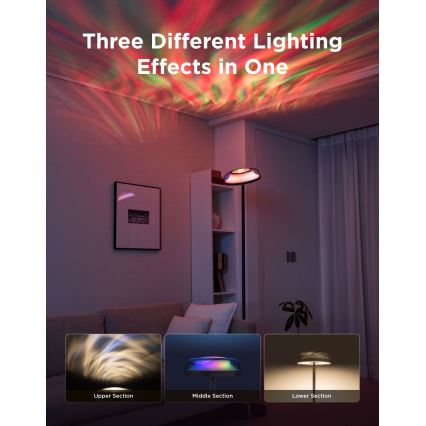 Govee - LED RGBICWW prigušiva podna lampa UPLIGHTER MATTER LED/24W/230V Wi-Fi